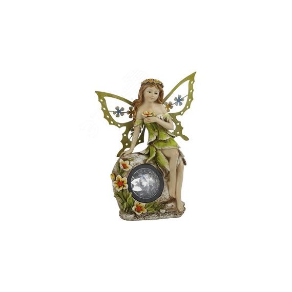 Садовый светильник на солнечной батарее, полистоун, цветной, 27 см SL-RSN27-ELF ЭРА Б0018809