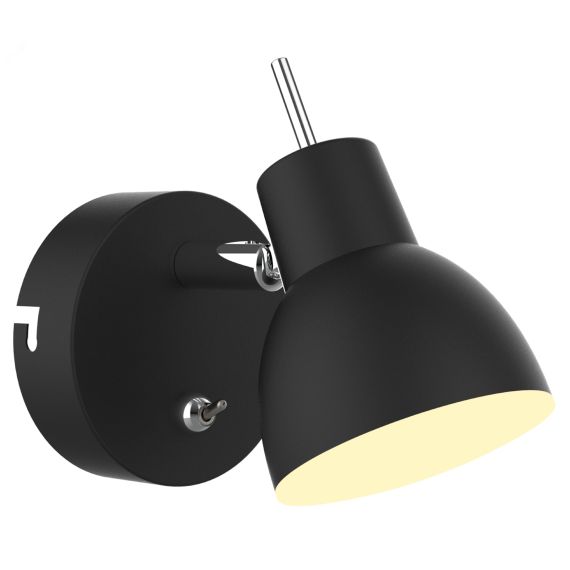 Светильник настенно-потолочный спот 6158-703 светодиодный BK LED 1 х 4 Вт 3200К поворотный с выключателем Rivoli Б0054757