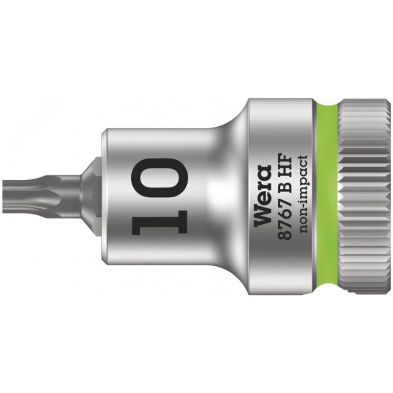 Головка торцевая 8767 B HF TORX Zyklop со вставкой DR 3/8 с функцией фиксации крепежа TX 10 x 35 мм WERA WE-003059