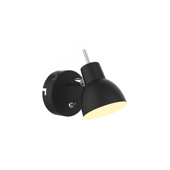 Светильник настенно-потолочный спот 6158-703 светодиодный BK LED 1 х 4 Вт 3200К поворотный с выключателем Rivoli Б0054757