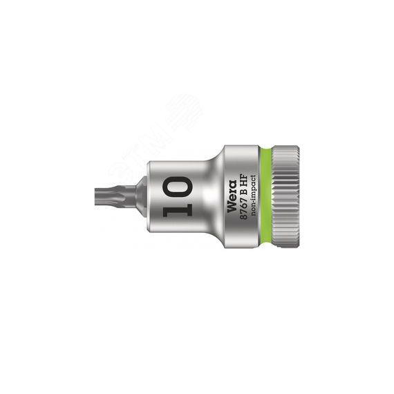 Головка торцевая 8767 B HF TORX Zyklop со вставкой DR 3/8 с функцией фиксации крепежа TX 10 x 35 мм WERA WE-003059