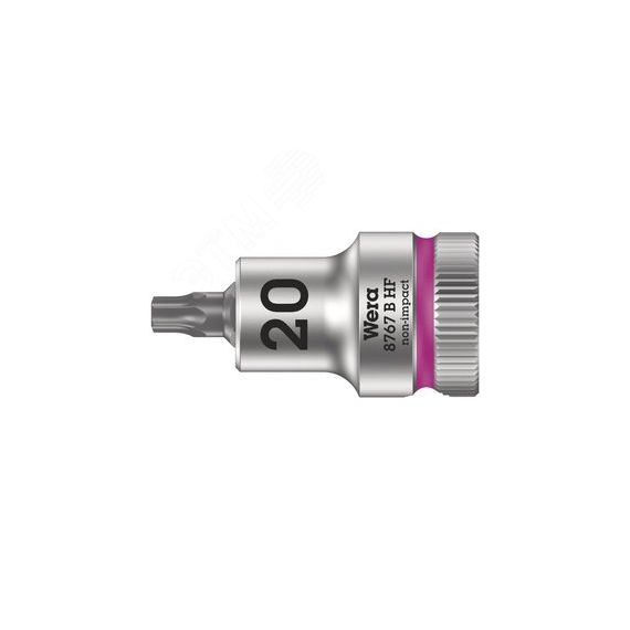 Головка торцевая 8767 B HF TORX Zyklop со вставкой DR 3/8 с функцией фиксации крепежа TX 20 x 35 мм WERA WE-003061