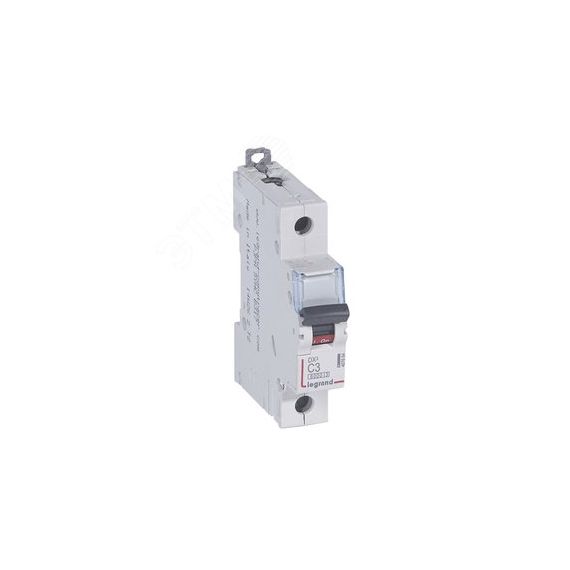 Выключатель автоматический однополюсный 3А C DX3 6кА/10кА LEGRAND 407664