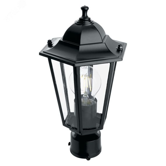 Светильник НТУ-60w на трубу Е27 IP44 черный FERON 6103