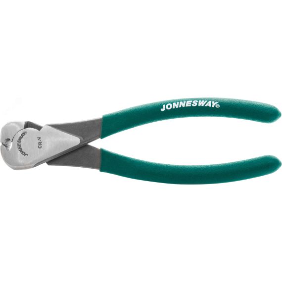 Кусачки торцевые с ПВХ рукоятками, 160 мм Jonnesway P6106