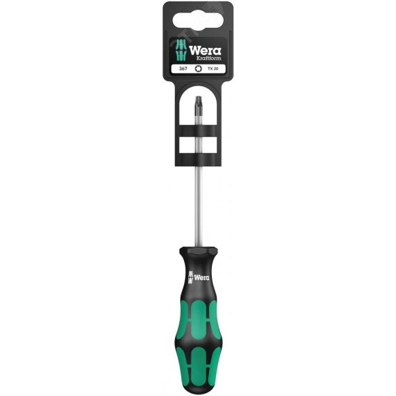 Отвертка 367 TORX SB TX 15 x 80 мм с держателем-еврослот WERA WE-100061