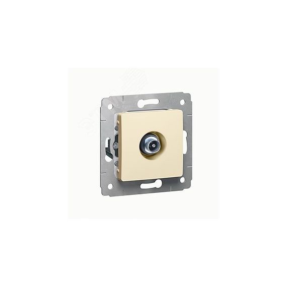 Cariva Розетка телевизионная проходная в рамку бежевая LEGRAND 773780