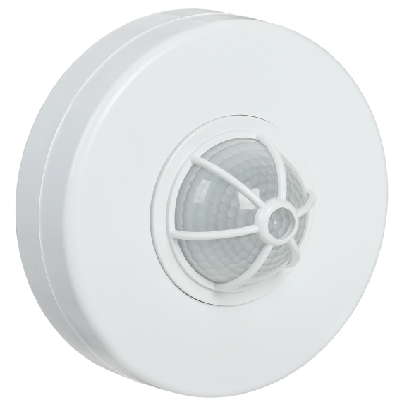 Датчик движения ДД-024В 1100Вт 180-360град 6м IP33 белый IEK