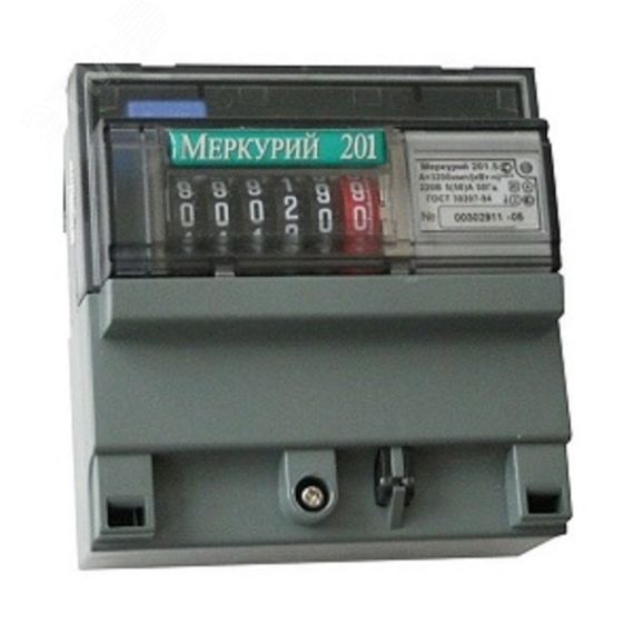 Счетчик электроэнергии Меркурий однофазный однотарифный, 5(60), кл.точ. 1.0, D, ЭМОУ, имп. выход ИНКОТЕКС 00000032419