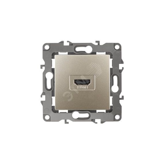 Розетка HDMI, Эра12, шампань, 12-3114-04 ЭРА Б0027484
