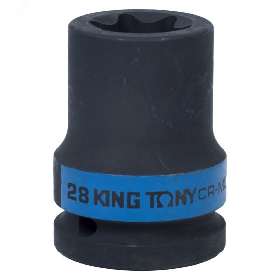 Головка торцевая ударная TORX Е-стандарт 3/4', E28, L = 56 мм King Tony 657528M