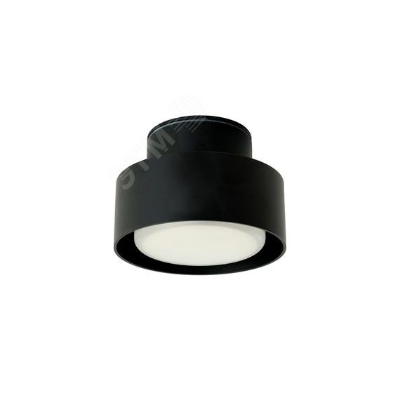 Светильник ДПО-12w GX53 без лампы IP44 черный FERON HL367 48406