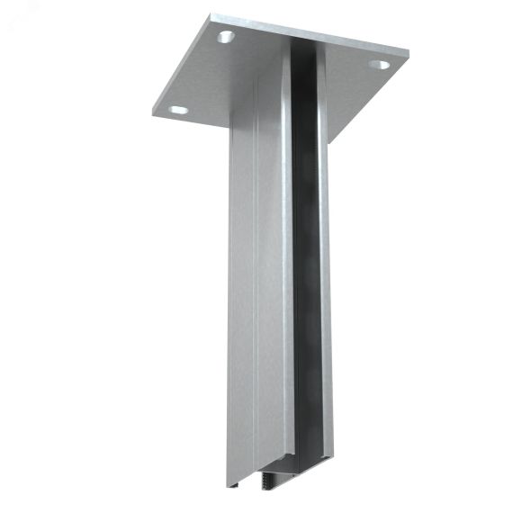 Страт-стойка двойная усиленная 41х72 L150 мм s:2,5 КМ-профиль LO22409