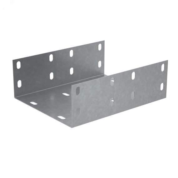 Соединительная пластина усиленная П-образная для лотка 100х400 мм ПЛЮС HD КМ-профиль PL4782