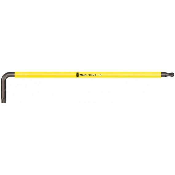 Ключ Г-образный 967 SPKXL TORX Multicolour удлиненный с шаром TX 15 x 123 мм WERA WE-024484