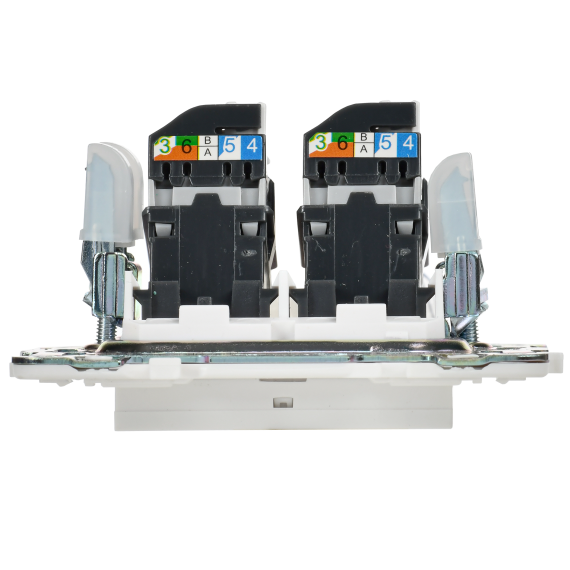 SKANDY Розетка компьютерная двойная RJ45 кат.5E SK-K03W арктический белый IEK