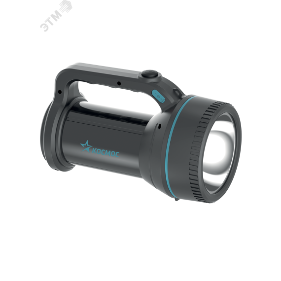 Фонарь-прожектор аккумуляторный, 7W LED, аккум. 3,7V 3,6 ah, 420Лм - 6 часов, 125м - 24 часа КОСМОС KocAccu367W