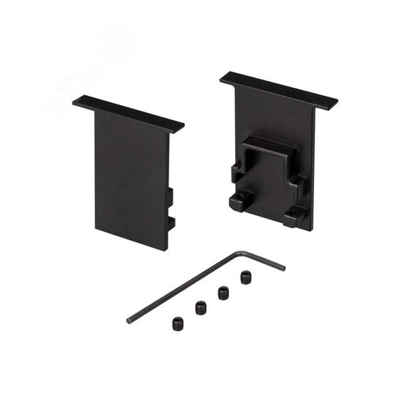Заглушка SL-COMFORT-2542-F BLACK глухая (ARL, Металл) Arlight 031782