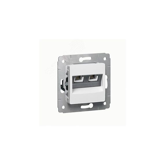 CARIVA Розетка телефонная RJ11 - 2 входа белая LEGRAND 695951