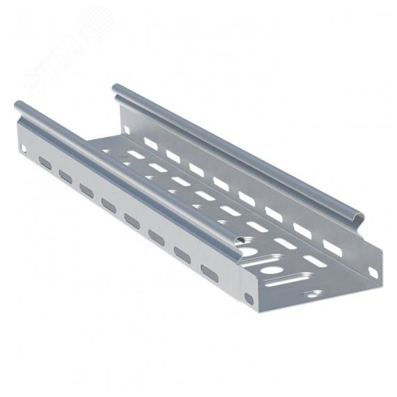 Лоток перфорированный металлический 50х500х3000-1.0 мм (6м) EKF L5050001