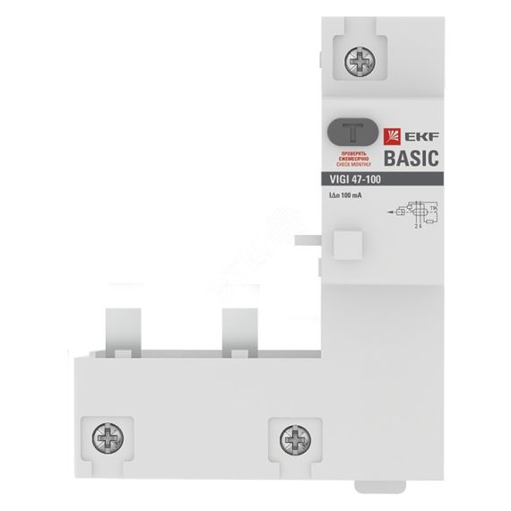 Блок дифференциальной защиты VIGI 47-100 2P 100А 100мА Basic EKF vigi2-100-100-bas