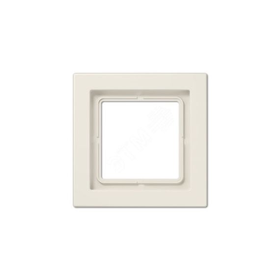 Рамка 1-я для горизонтальной/вертикальной установки  Серия- LS-Design  Материал- дуропласт  Цвет- слоновая кость JUNG LSD981W