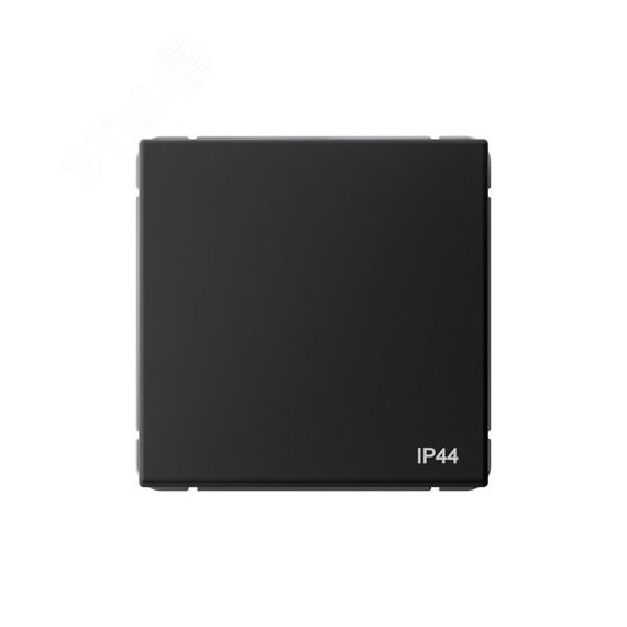 ARTGALLERY 1-клавишный переключатель IP44, 10АХ, механизм, карбон SE (Systeme) GAL441061