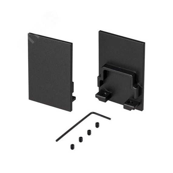 Заглушка SL-COMFORT-3551 BLACK глухая (Arlight, Металл) Arlight 031794(1)