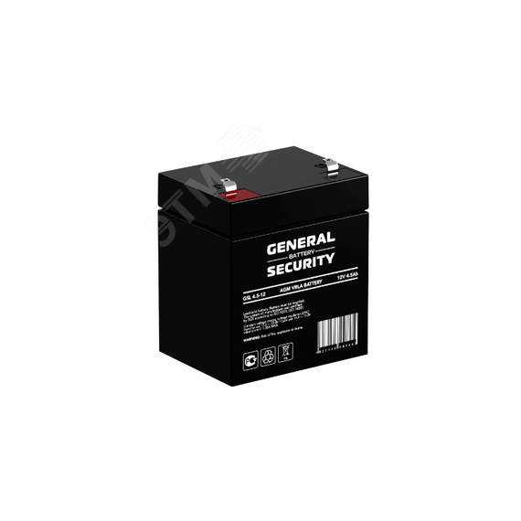 Аккумулятор GSL 12В 4,5Ач General Security GSL4.5-12 GENERAL SECURITY