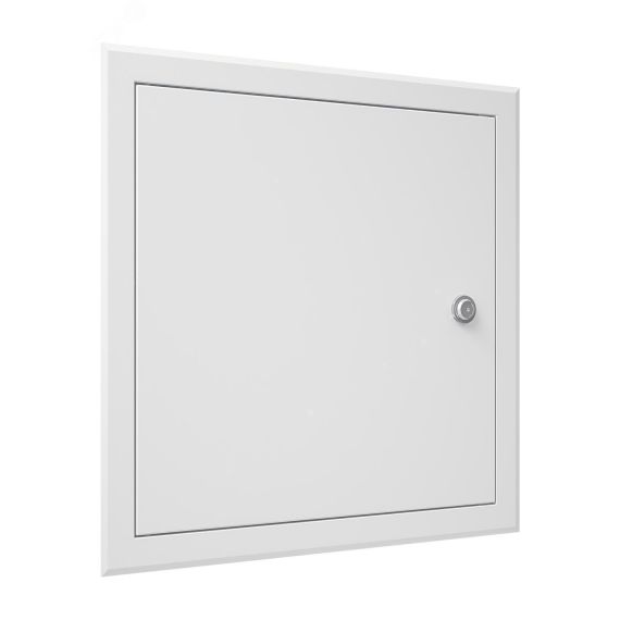 Люк ревизионный с замком, из окрашенной стали 460х460 фланец 400х400 EVECS ЛТ4040МЗп