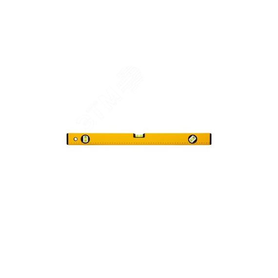 Уровень ''Стайл'', 3 глазка, желтый усиленный корпус, фрезерованная рабочая грань, шкала, Профи 600 мм FIT 18206