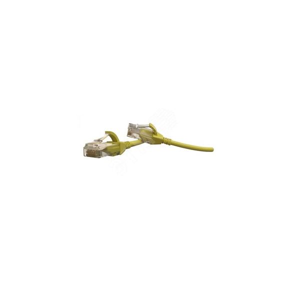 Патч-корд PC-LPT-UTP-RJ45-RJ45-C6-5M-LSZH-YL U/UTP категория 6 5 м желтый Hyperline 445755
