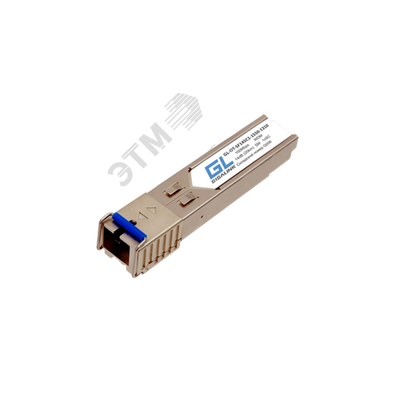 Модуль SFP 1хSC, 100/155 Мб/c, 14 дБ, WDM Tx:1310/Rx:1550 нм, до 20 км Gigalink GL-OT-SF14SC1-1310-1550