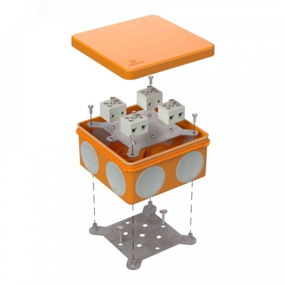 Коробка огнестойкая для о/п двухкомпонентная 60-0300-FR6.0-4 Е15-Е120 100х100х50 Промрукав 60-0300-FR6.0-4