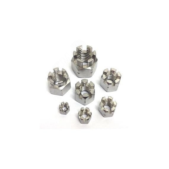 Гайка 2М24-6Н.5.20.029 ГОСТ 5918-73               корончатая шестигранная ПартнерК Г2М2435К591832