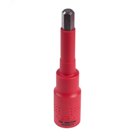 Насадка (бита) торцевая диэлектрическая 1/2'' HEX 10 мм L = 120 мм King Tony 4035VE10