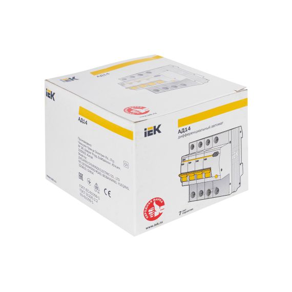 KARAT Дифференциальный автомат АД14 4P 32А 30мА тип AC IEK