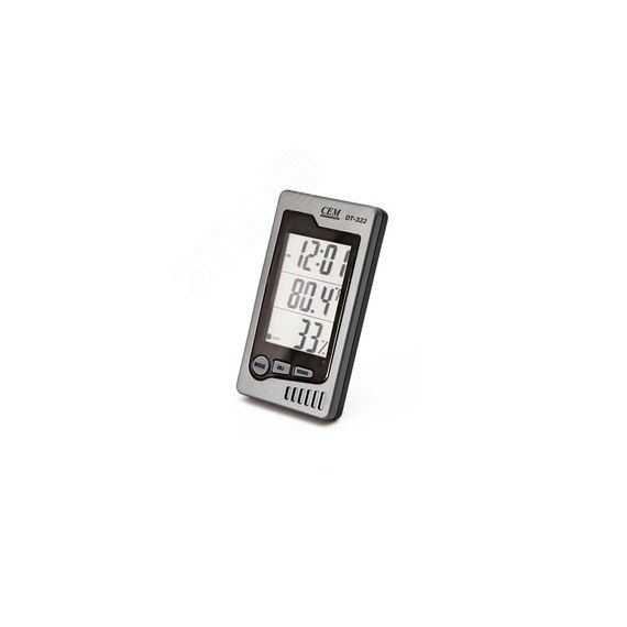 Термогигрометр цифровой часы DT-322 CEM 481707