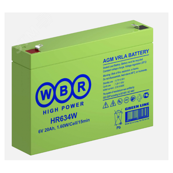 Аккумуляторная батарея WBR HR634W