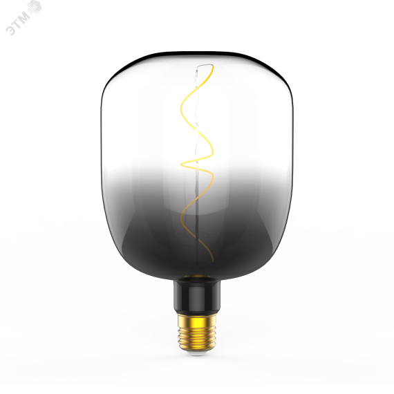 Лампа светодиодная филаментная LED 5 Вт 200 лм 1800К AC185-265В E27 V140 теплая темная колба Black Filament Gauss 1008802105