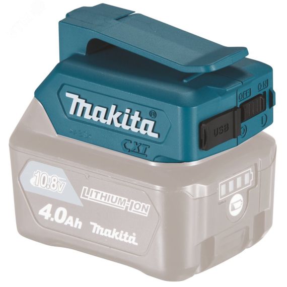 Устройство зарядки аккумуляторов. Выходы: USB, 5В 2шт. Входной разъем: 10.8V СХТ Makita SEAADP06