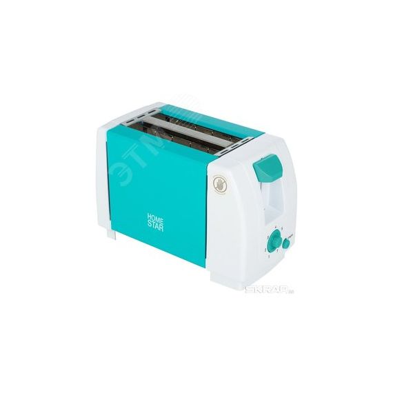 Тостер HS-2002 на 750 Вт, цвет бирюзовый HomeStar 002673