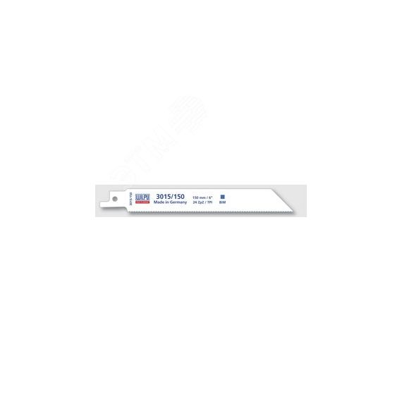 Полотно сабельное 3015/100 Bi-metall х 5 шт/уп для жести, стали толще, чем 1,2мм мелкозубное WILPU 1421000005