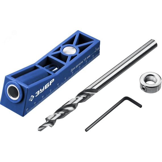 Кондуктор МИНИ одинарный для глухих отверстий, одно отверстие ЗУБР 30092