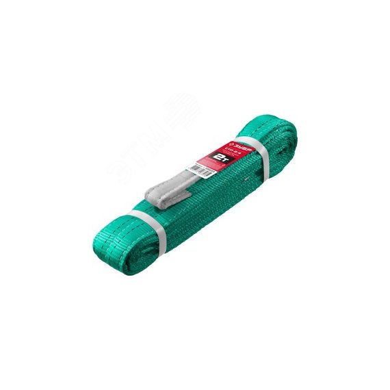 Строп тесктильный полевой, зеленый, г/п 2 т, длина 4 м ЗУБР 43552-2-4