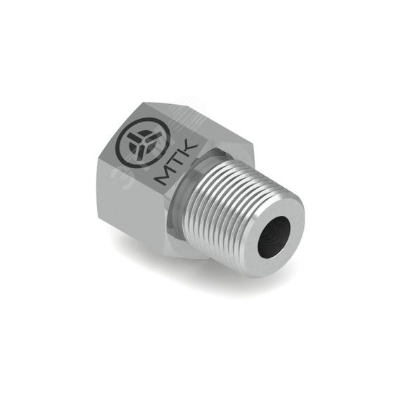 Адаптер с внутренней и наружной резьбами Р660, 3/8'NPT, наруж1/8'NPT, AISI 316L Метакам Р660-САААВ