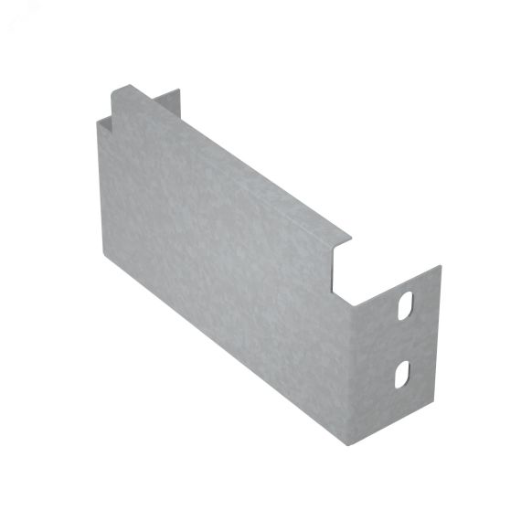Заглушка лотка 80х300 мм ПЛЮС INOX304 КМ-профиль PL5982