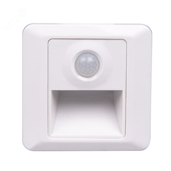 Светильник светодиодный ДВО-2w 4000K 60 Лм IP20 с датчиком движения белый для ступеней JazzWay 5005686