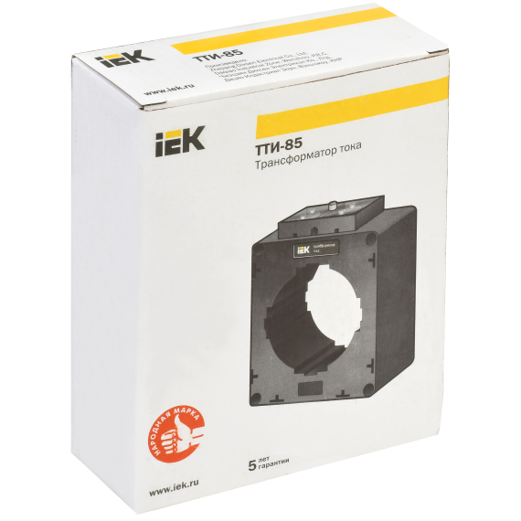 Трансформатор тока ТТИ-85 750/5А 15ВА 0,5 IEK