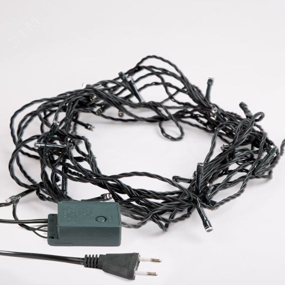 Гирлянда светодиодная универсальная 200 LED тёплый белый 20 м, с контроллером Neon-Night 304-116